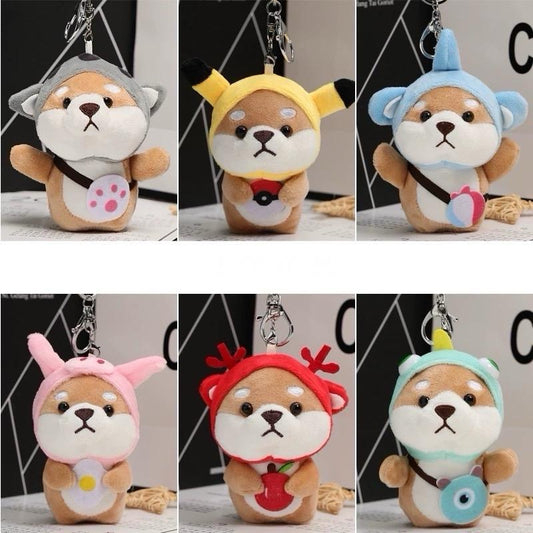 Cute Dog Plush Keychain